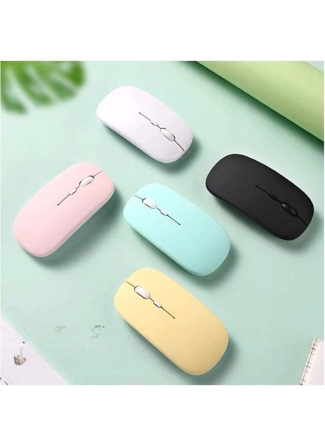 Portable Wireless Bluetooth Keyboard Mouse Set For Ipad Tablet Mobile Phone Universal Digital Computer Accessory Suit-Color:Light Green * 10 Inch And (dual-mode Charging Mouse)