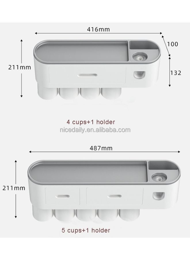 Wall Mounted Toothbrush Holder And Organizer - Image 3