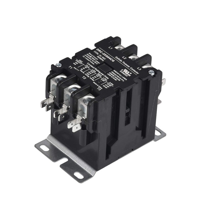 SUNLEE UL 3 pole 40 Amp Contactor 24v coil A2L Compliant fits 42CF35AJ equivalent Definite Purpose Contactor - Image 2