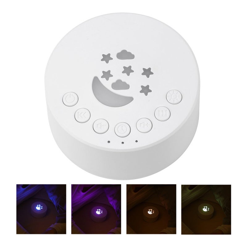 Portable Baby Sleep Machine Desktop White Noise Sound Machine for Baby Sleeping 18 Soothing Sounds 15/30/60min Timer Built-in Colorful Night Light for Baby Kids Adults Sleeping Relaxing Meditation - Image 1