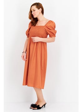 forever new Women Plain Midi Dress, Brown  - Image 2