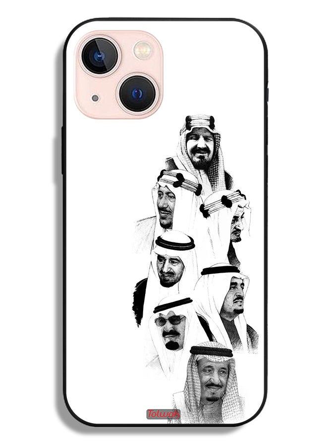 Tolwak Apple iPhone 13 mini Protective Case Saudi Kings Art B_W - Image 2