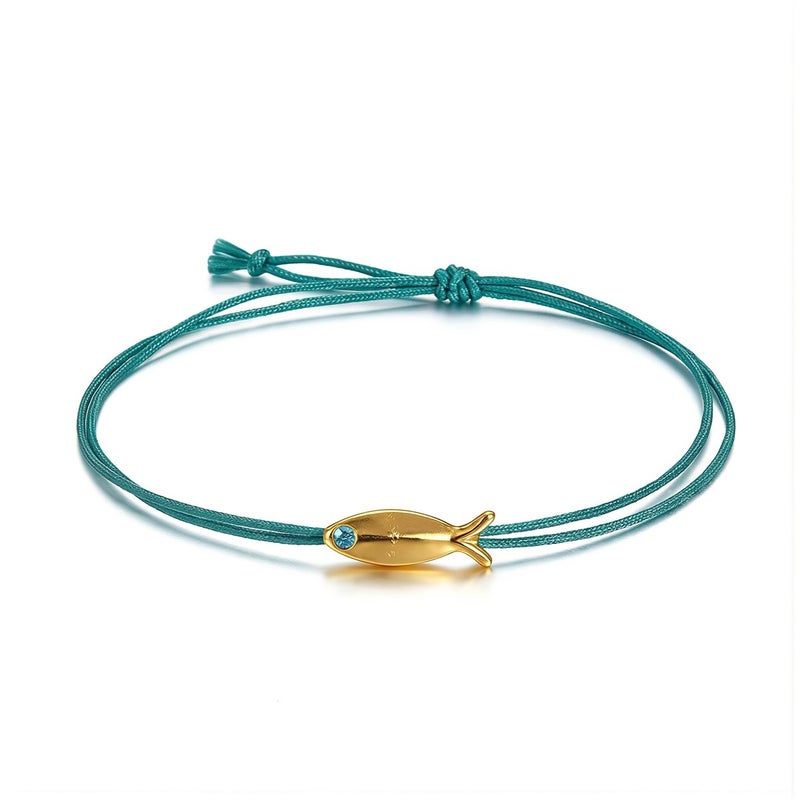 Double Layer Gold Anklet Reinforced Anti Fall Shiny Smooth Foot Chain - Image 1