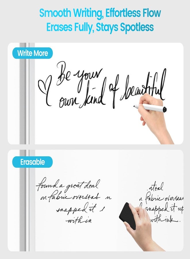 VUSIGN Dry Erase Board, 24 × 18 inches, Magnetic White Board for Wall, Silver Aluminium Frame, White Board Dry Erase for Kids, Students, Office, Kitchen - Image 3