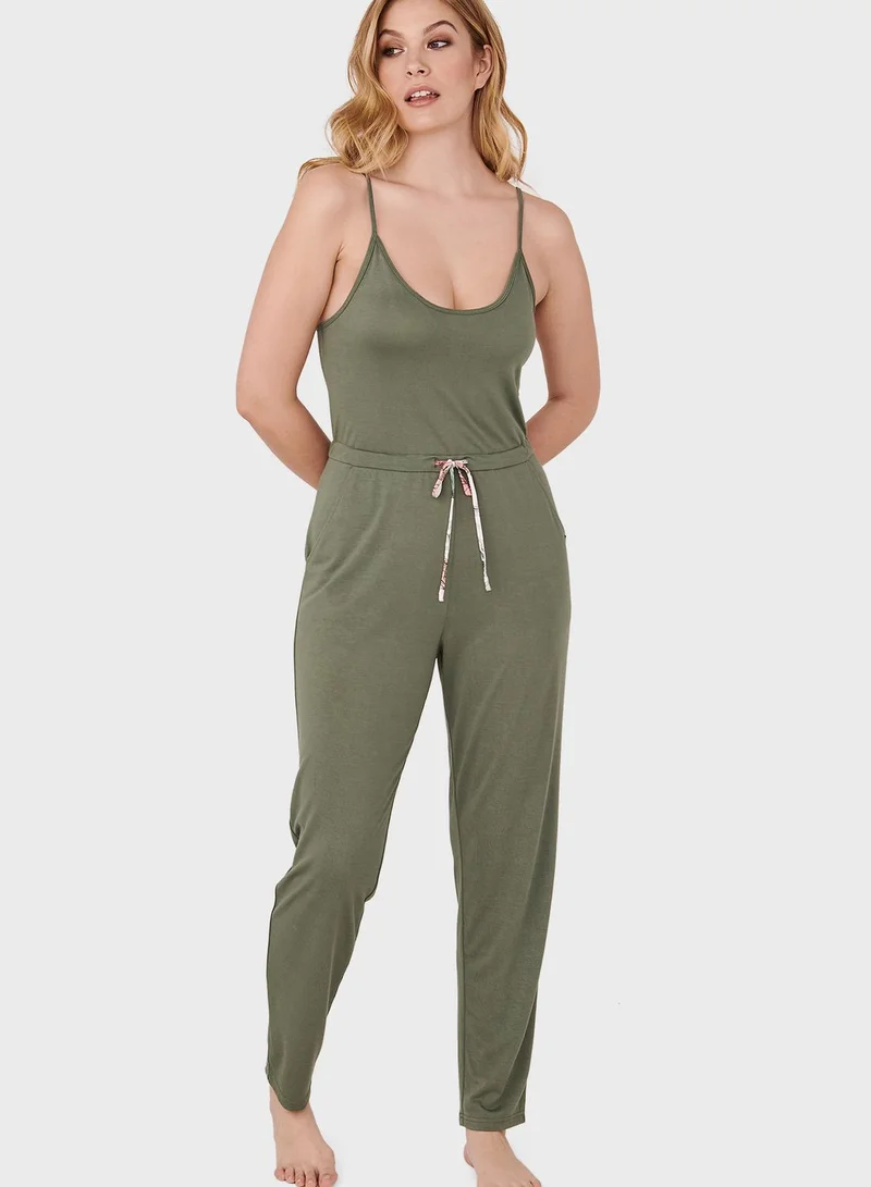 La Vie en Rose Drawstring Jumpsuit
