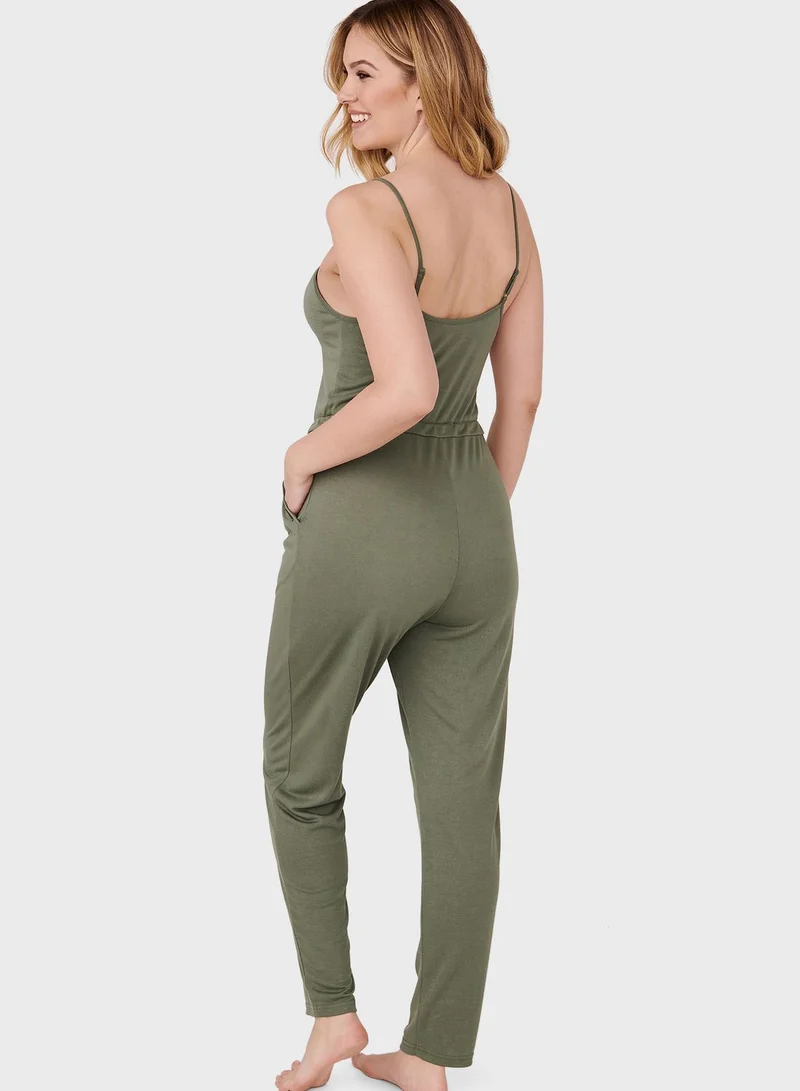 La Vie en Rose Drawstring Jumpsuit