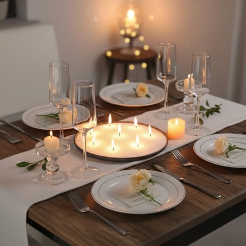 LAMORGIFT 8LB Candle Sand- White Candle Beads, Sand Wax, Pearled Candles with Wicks (50 Pcs) & Wooden Spoons, Unscented for Powder Candle Making, Candles Refill Kit - Image 3