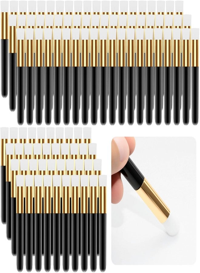 Rimoev 100 Pcs Lash Brush Bulk, Multipurpose Soft Eyelash Cleaning Brush, 4.39 Inch Travel-Size Lash Extension Cleaning Shampoo Brushes for Eyelash Extensions for Mascara, Makeup & Crafts Black - Image 1