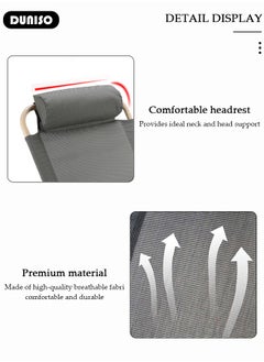 DUNISO Lifting Bed Backrest, 5 Gears Portable Folding Adjustable Sit-Up Back Rest, Multi-Function Floor Chair for Bed, Backrest Chair for Reading, Bed Backrest Support with Head Pillow for Neck Head Lumbar Support  - Image 5