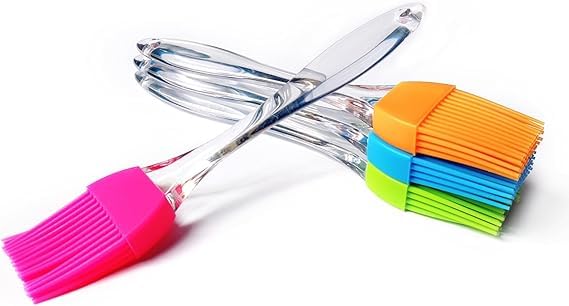 RSP Quality bit Silicone Pastry Brush Set for Cooking, Grilling, BBQ and Baking, Multicolour, Pack of 4 - Image 1
