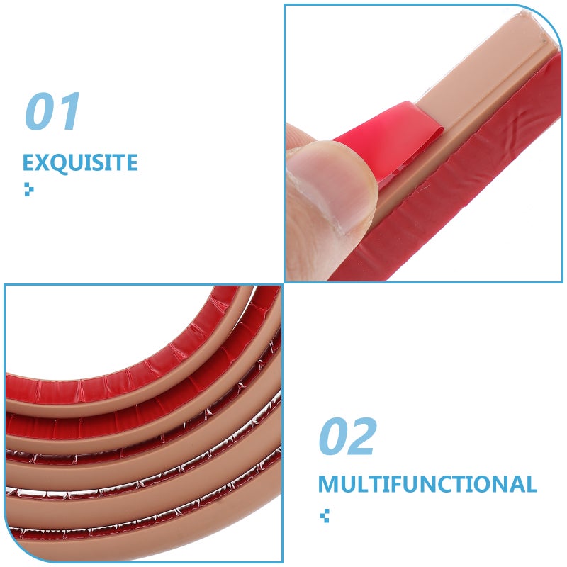 Flexible Quarter Round Trim Molding Self Adhesive pvc Edge Trim For Floor Stairs Corners Bathtub Bendable Molding Trim 3 Meters - Image 5