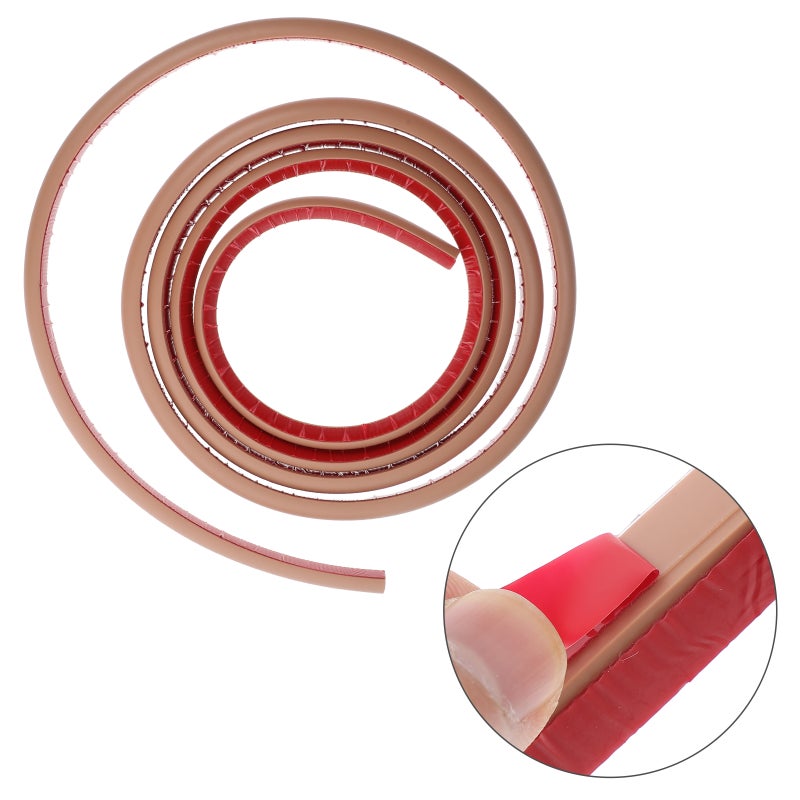 Flexible Quarter Round Trim Molding Self Adhesive pvc Edge Trim For Floor Stairs Corners Bathtub Bendable Molding Trim 3 Meters - Image 1