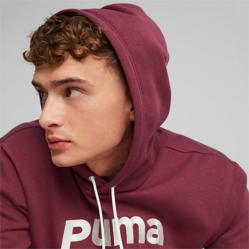 PUMA Team Mens Red Hoodie - Image 3