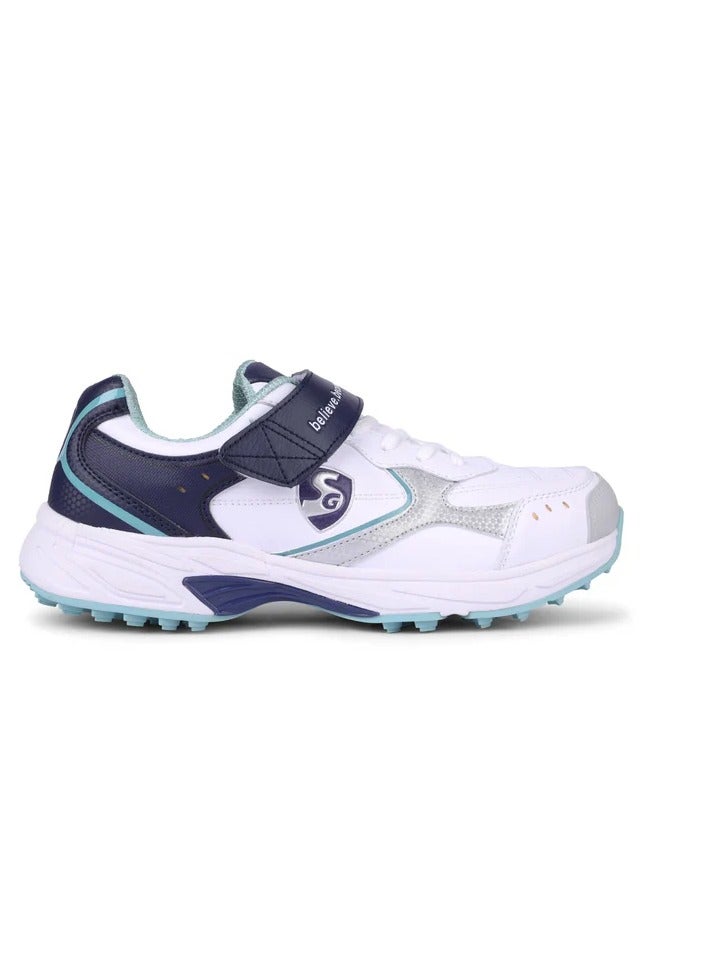 SG Armour Stud Cricket Shoes In White/Navy/Teal – Your Ultimate Cricket Companion - Image 2