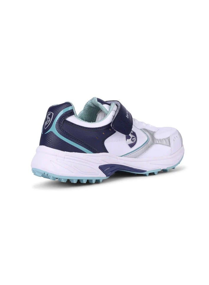 SG Armour Stud Cricket Shoes In White/Navy/Teal – Your Ultimate Cricket Companion - Image 3