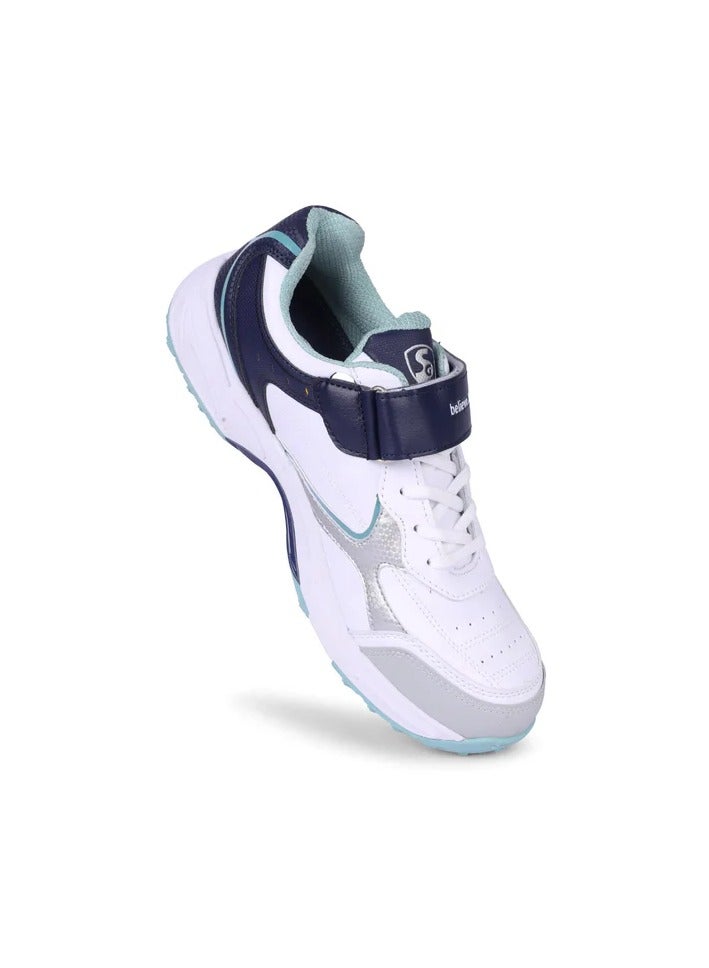 SG Armour Stud Cricket Shoes In White/Navy/Teal – Your Ultimate Cricket Companion - Image 4