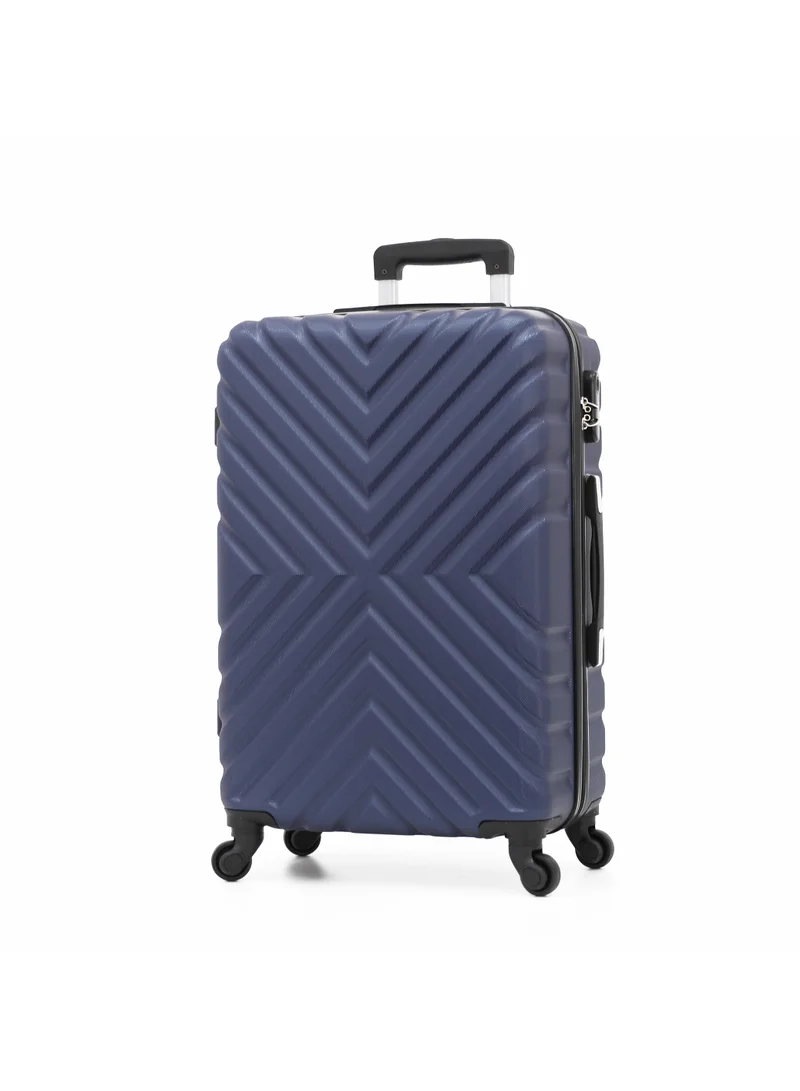ديليكسي Hardside Luggage Trolley Bag 3 Pieces Set,Navy (S-20",M-24",L-28")