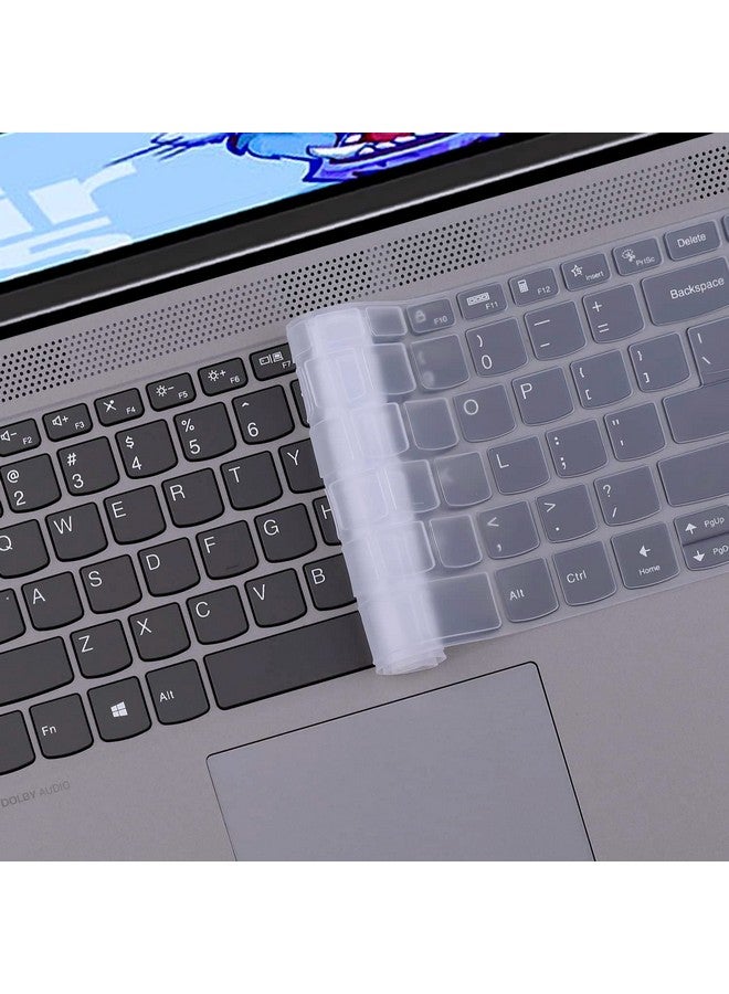 Saco Silicone Skin Keyboard Cover Compatible for Lenovo IdeaPad Slim 3 15.6 Inch Thin & Light Laptop 82H802FHIN 82H803GTIN 82RK0085IN 82H802XTIN 82RK006DIN - Launch Year 2022 - Black - Image 5