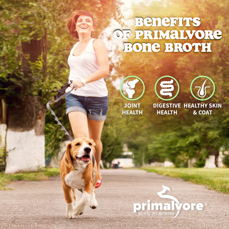Primalvore Free-Range Bone Broth for Dogs &Cats, Mobility Formula w/Collagen Peptides to Help Support Hip & Joints, Digestion, Skin & Coat and Hydration, Human Grade, Made in USA. Chicken 2 Pack - Image 4