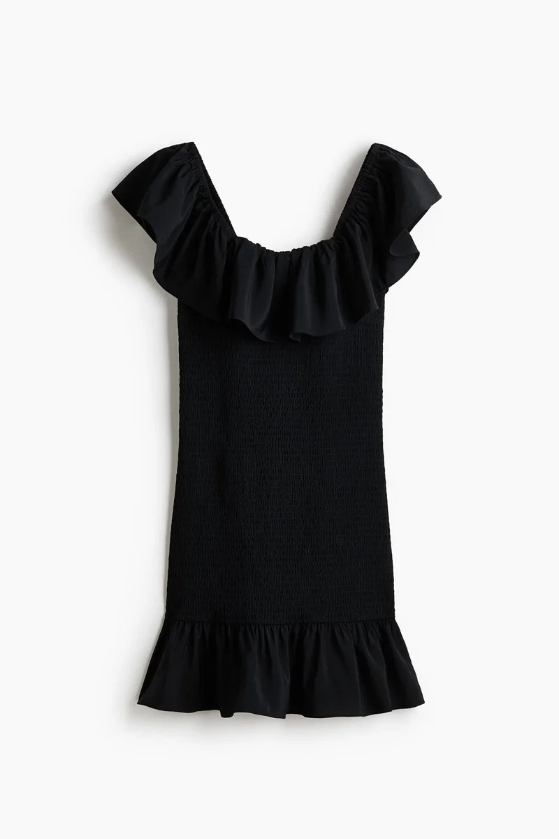 H&M Flounced off-the-shoulder dress