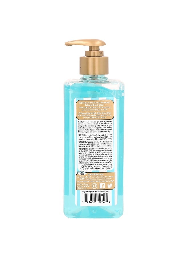 Fruit of the earth Fruit of the Earth, Cabana Beach Club, Aloe Vera After Sun Gel with Mentha + Essential Oils , 16 oz (453 g)  - Image 2