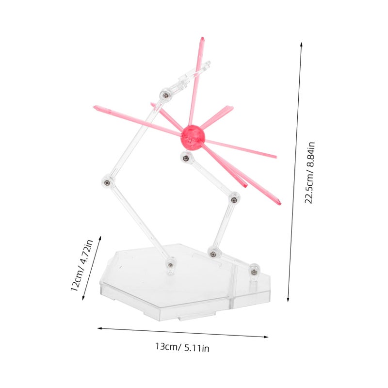 Adjustable Plastic Figure Display Stand with Effects for Doll Models and Collectors - Image 3