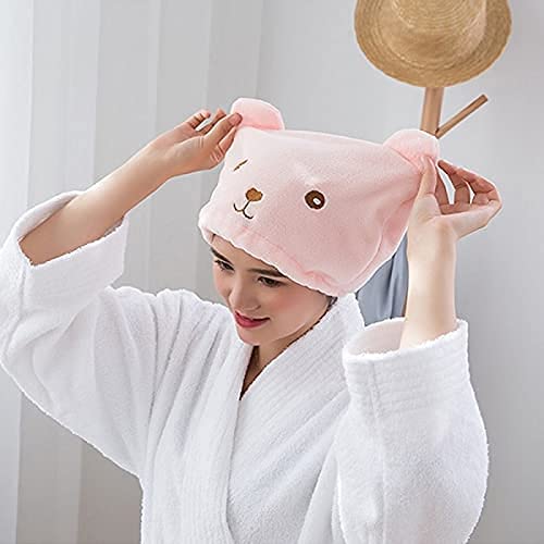 Openja Hair Drying Towel Wrap With Cat Ear,Microfiber Hair Towel Quick Drying Hair For Women And Kid Girls,Super Absorbent Quick Dry Bath Shower Dry Head Turban Pack Of -1, Multicolored - Image 4