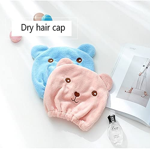 Openja Hair Drying Towel Wrap With Cat Ear,Microfiber Hair Towel Quick Drying Hair For Women And Kid Girls,Super Absorbent Quick Dry Bath Shower Dry Head Turban Pack Of -1, Multicolored - Image 2