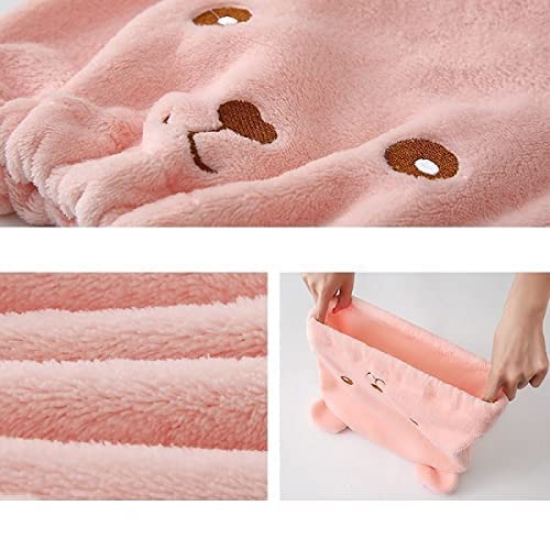 Openja Hair Drying Towel Wrap With Cat Ear,Microfiber Hair Towel Quick Drying Hair For Women And Kid Girls,Super Absorbent Quick Dry Bath Shower Dry Head Turban Pack Of -1, Multicolored - Image 5