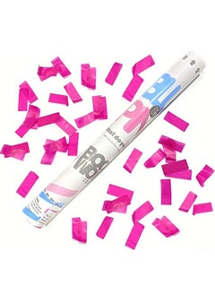 Gender Reveal Confetti Twist Shoot 45 cm Pink Paper