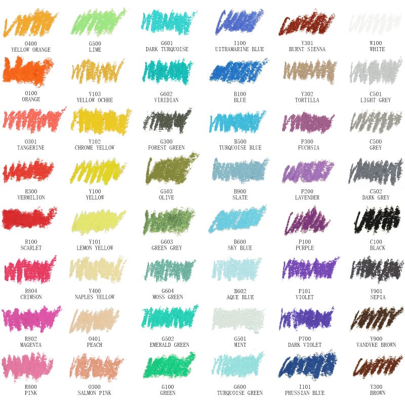 Artecho Oil Pastels Set of 48 Colors, Soft Oil Pastels for Art Painting, Drawing, Blending, Art Supplies for Artists, Beginners, Students, Teachers (10 x 70 mm) - Image 2