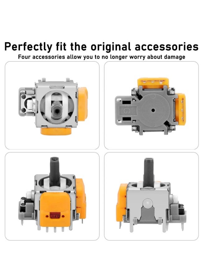 4 Pack 3D Hall Effect Joysticks Replacement for Sony PlayStation 5 PS5, Hall Effect Joystick for PS5 Replacement Stick, Precise Thumb Stick Module for DIY Repair - Image 5