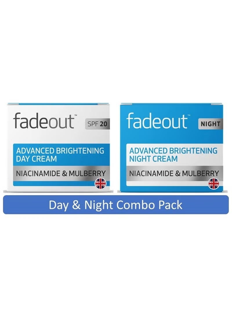 فيد آوت Fade Out Advanced Cream, Skin Lightening Duo, Day Cream 50ml SPF 20 and Night Cream 50ml Pack of 2