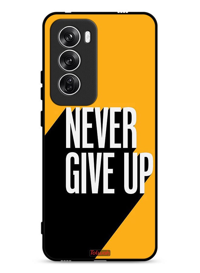 Tolwak Oppo Reno12 5G Protective Case Cover Never Give Up - Image 1