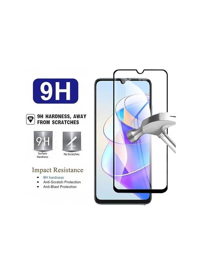 PROMASS (1+2pcs) Case Compatible with Redmi A3 Case Cover & (2Pcs) Screen Protector Tempered Glass Protector Soft TPU Transparent Cover (Clear) (Black) - Image 5