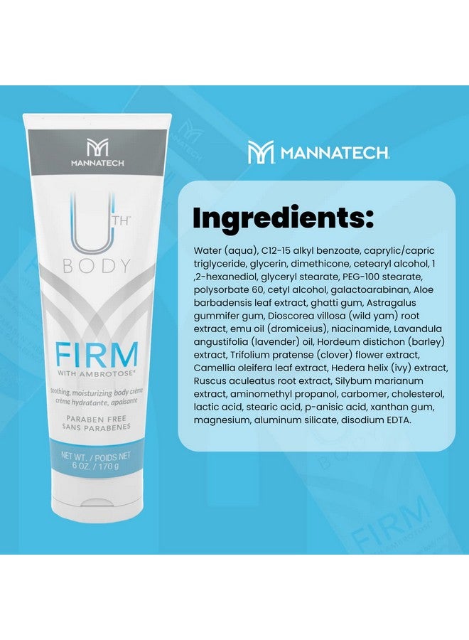 Mannatech Moisturizing Body Cream, Firm with Ambrotose 6oz. Moisturizer for Dry Skin, Refresh, Hydrates, and Softens Whole Body, Mild Formula, Paraben-Free, Moisturizing Cream For All Skin-Types - Image 2