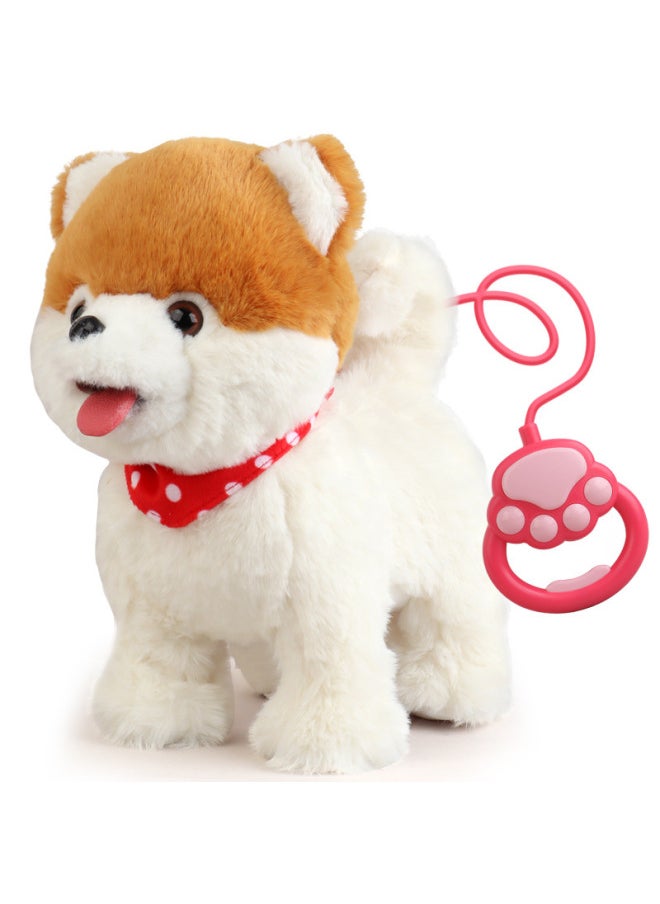 Repeat Reading Learning Speaking Licking Tongue Simulation Wangwang Children's Electric Toy Puppy Walking Intelligent Pet Dog-Color:Samoye 】-Specifications: Lasts About 60 Minutes  - Image 5