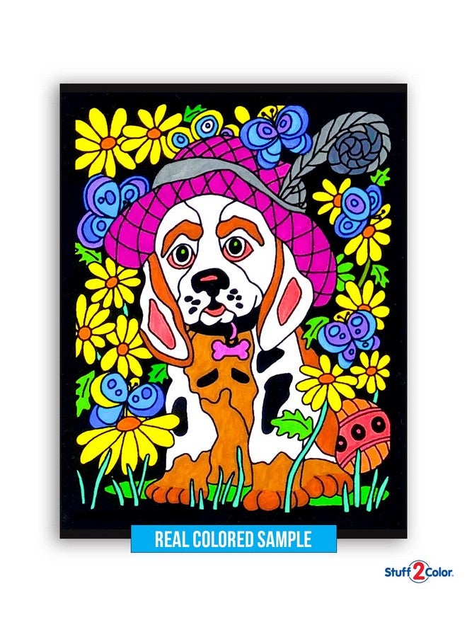 Stuff2Color باقة سوبر من 18 ملصق تلوين من المخمل الناعم (الطبعة الأصلية) - رائعة لتلوين وقت العائلة، الفنون، الحرف، السفر، المدرسة، مرافق الرعاية [متعة لجميع الأعمار: الفتيات، الأولاد، البالغين، الأطفال] (1 باقة) - Image 5