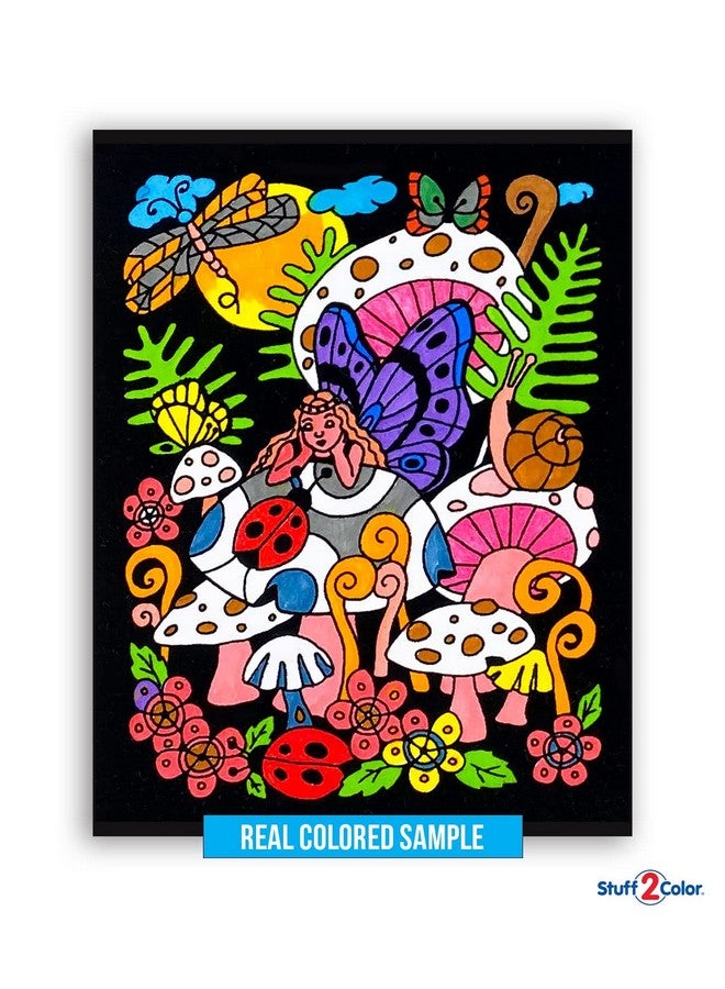Stuff2Color باقة سوبر من 18 ملصق تلوين من المخمل الناعم (الطبعة الأصلية) - رائعة لتلوين وقت العائلة، الفنون، الحرف، السفر، المدرسة، مرافق الرعاية [متعة لجميع الأعمار: الفتيات، الأولاد، البالغين، الأطفال] (1 باقة) - Image 4