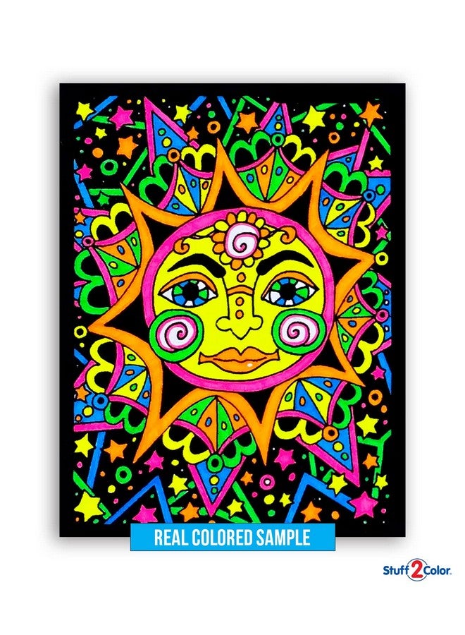 Stuff2Color باقة سوبر من 18 ملصق تلوين من المخمل الناعم (الطبعة الأصلية) - رائعة لتلوين وقت العائلة، الفنون، الحرف، السفر، المدرسة، مرافق الرعاية [متعة لجميع الأعمار: الفتيات، الأولاد، البالغين، الأطفال] (1 باقة) - Image 3