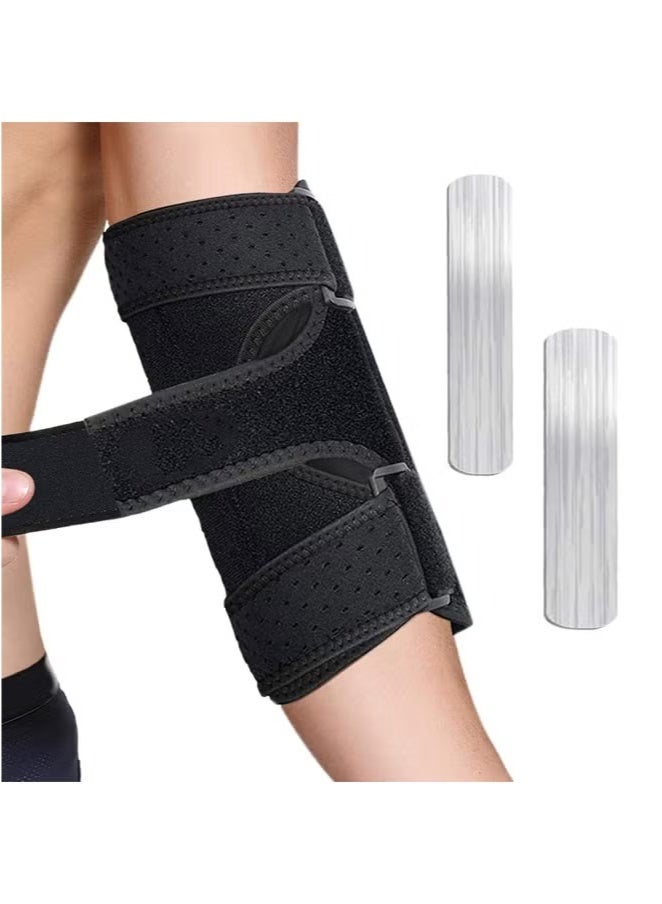joyzzz Elbow Brace Comfortable Night Sleep, Cubital Tunnel Syndrome, Ulnar Nerve Entrapment with Compression Sleeve Immobilizer, 2 Removable Metal Splints for Tendonitis, Tennis, Golf, Fits, Lifting, - Image 1
