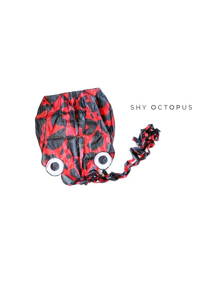 kizh Kite Octopus Large Frameless Soft Parafoil Kites For Kids And Adults Easy Flyer Kite For Beach Park Garden Playground 150 Inchs Long Perfect Outdoor Fun(Red) - Image 4