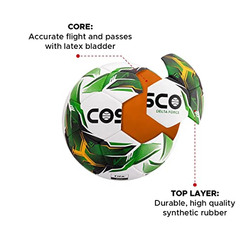 Cosco 14004 Synthetic Football, Size 5 (Multicolour, Soccer) - Image 3