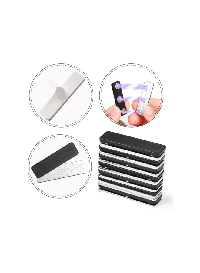 The Bros 12 زوج من إغلاق الستائر المغناطيسية، ملحقات ستائر التعتيم للنوافذ مع مشابك مغناطيسية لاصقة - Image 3