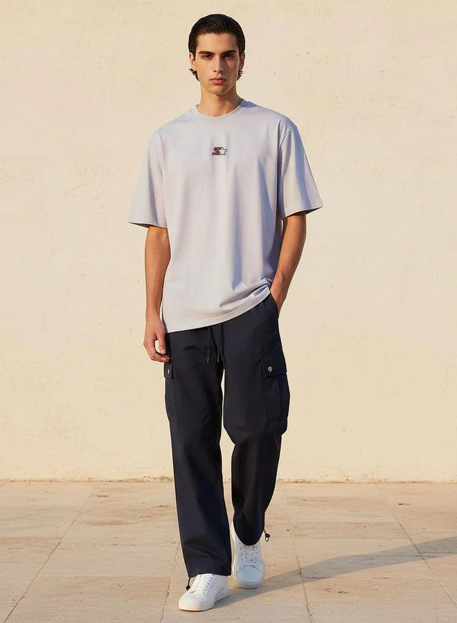 Starter  Starter Men Regular Fit Crew Neck Short Sleeves Logo Print T-shirt for Men | Best Price UAE