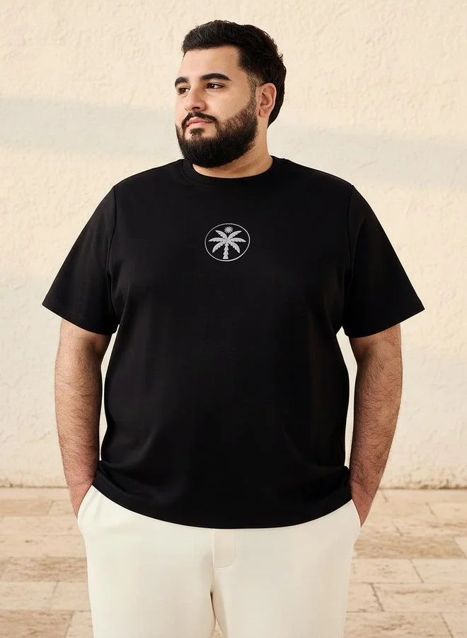 Maxim Men Regular Fit Crew Neck Short Sleeves Graphic T shirt