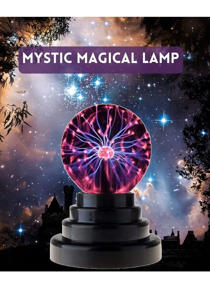 Generic - Magic Plasma Ball Lamp - Touch & Sound Sensitive Interactive USB Powered Plasma Lamp Nebula Sphere Globe, Science Educational Gift for Decorations/Parties/Bedroom - Image 1