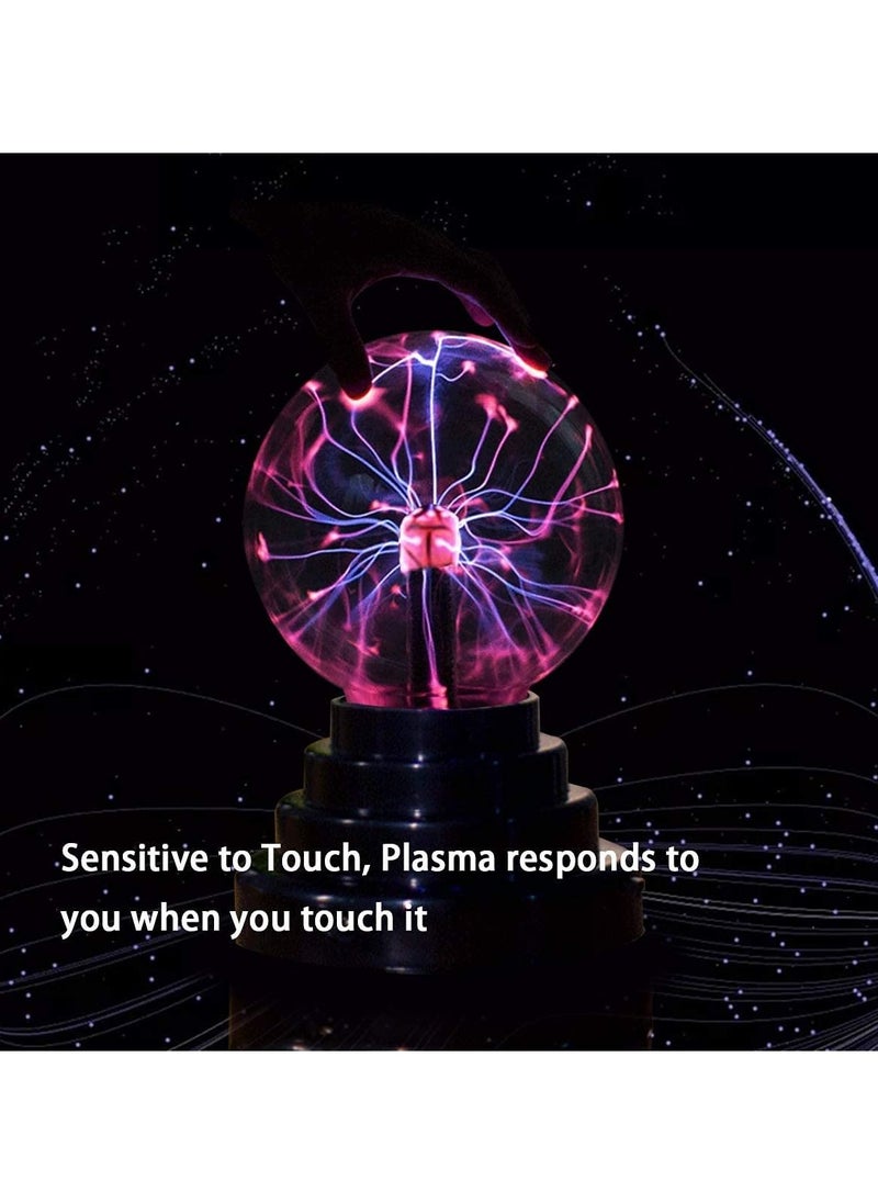 Generic - Magic Plasma Ball Lamp - Touch & Sound Sensitive Interactive USB Powered Plasma Lamp Nebula Sphere Globe, Science Educational Gift for Decorations/Parties/Bedroom - Image 1