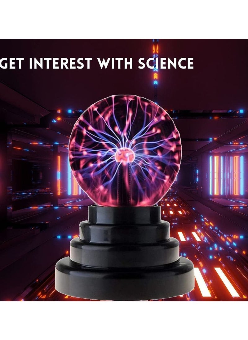 Generic - Magic Plasma Ball Lamp - Touch & Sound Sensitive Interactive USB Powered Plasma Lamp Nebula Sphere Globe, Science Educational Gift for Decorations/Parties/Bedroom - Image 1