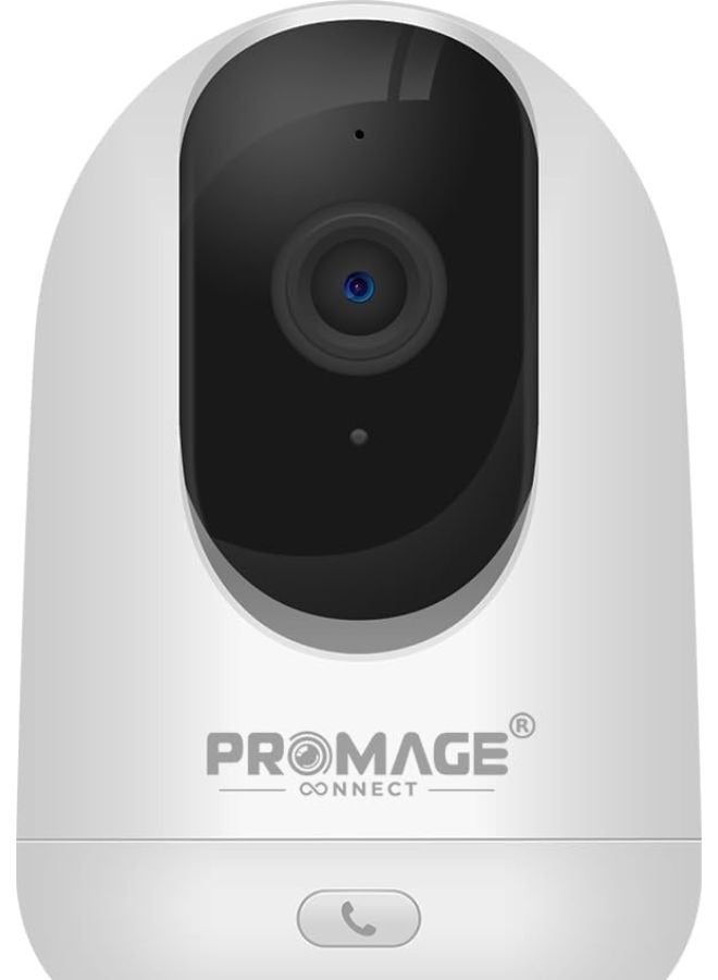 PROMAGE Smart WiFi Camera – Promage 360° PTZ Indoor Surveillance with IR Night Vision, Motion Detection, Cloud & SD Storage - Image 1
